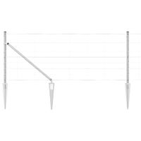 Ogrodzenie pastwiskowe Srebrny 50 x 0.8 m Stal galwanizowana