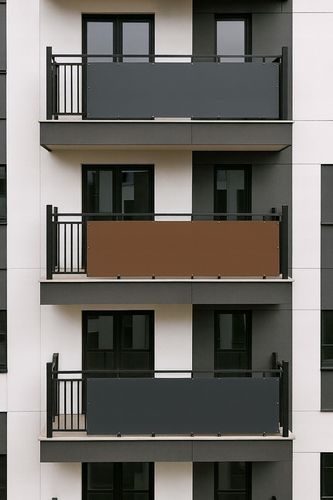 OSŁONA BALKONOWA na balkon, taras PP 1x5m- GRUBA+klipsy na Arena.pl