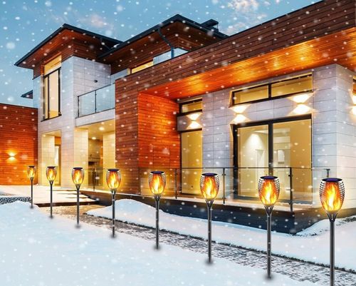 LAMPA SOLARNA POCHODNIA LAMPKI SOLARNE DO OGRODU OGRODOWE LED 4 SZTUKI na Arena.pl