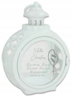 Latarenka ZNICZ okrągły personalizowany GRAWER różne wzory DLA CHRZESTNEJ