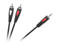 KPO4004-1.8 Kabel wtyk jack 3.5 - 2RCA 1.8m Cable