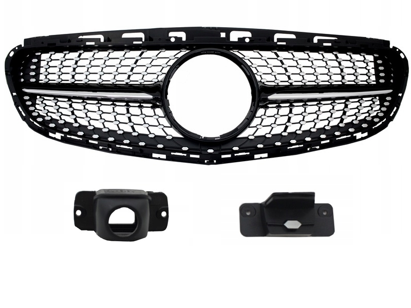 Grill MERCEDES W212 E 13-16 E43 AMG LOOK BLACK zdjęcie 2