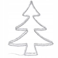 FIGURKA DEKORACYJNA LED CHOINKA TWORZYWO SZTUCZNE 31X5X31 CM BATERYJNA
