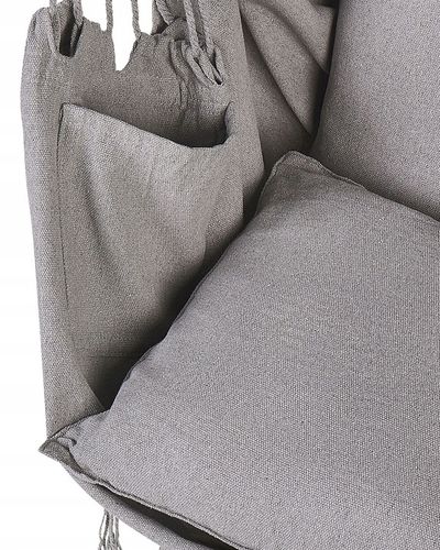 Fotel wiszący hamak boho huśtawka jasnoszary na Arena.pl