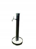 Kran słupek ogrodowy Led YaPko Czarny z obrzeżem