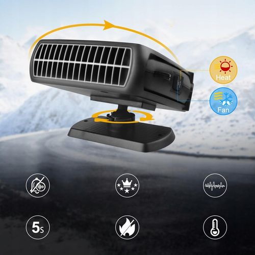 12V 200W PODGRZEWACZ SAMOCHODOWY PRZENOŚNY TERMOWENTYLATOR SAMOCHODOWY na Arena.pl