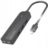 VENTION HUB USB-C - USB 3x 3.0 JACK Micro-B 15cm