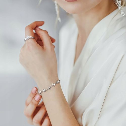 Bransoletka Damska Serce Srebrna łańcuszek Dla Mamy Żony Córki Prezent na Arena.pl