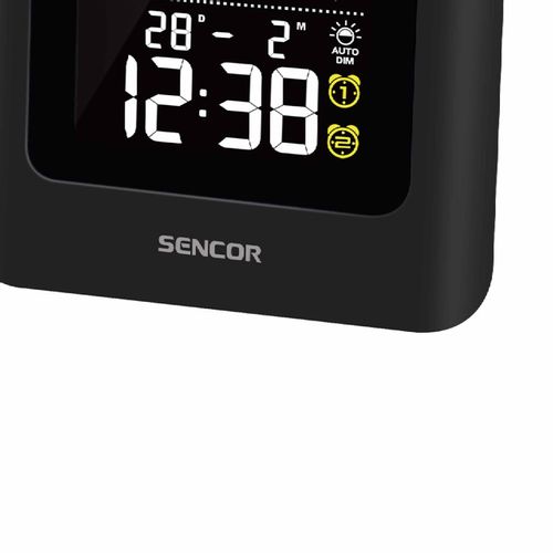 Stacja pogodowa LCD termometr zegar budzik data 3 CZUJNIKI Sencor SWS 4270 na Arena.pl
