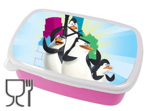 Pojemnik śniadaniowy - Lunchbox - Pingwiny z Madagaskaru na Arena.pl