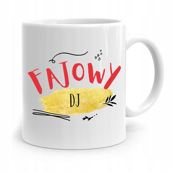 Dla Dja Muzyka Kubek Fajowy Dj Prezent Z Nadrukiem Ze Zdjęciem zdjęcie 1