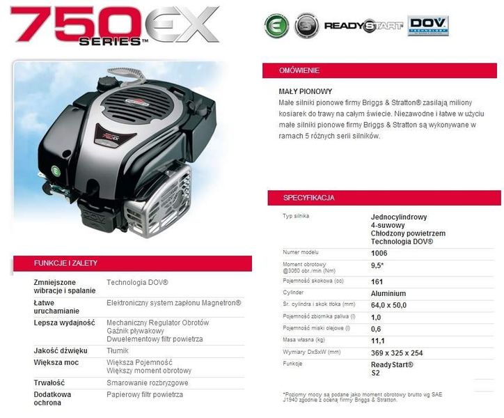 OLEO-MAC LUX 55 TBD PROFESJONALNA KOSIARKA SPALINOWA DO TRAWY ALUMINIOWA Z NAPĘDEM B&S Briggs & Stratton seria 750 EX DOV Ready Start 6.5KM  8203995E5 zdjęcie 2