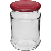 Słoik 250 ml fi66/4 zakrętka bordo - 6 szt.