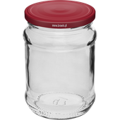 Słoik 250 ml fi66/4 zakrętka bordo - 6 szt.