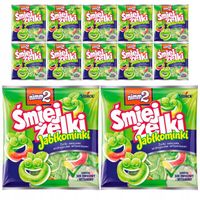 nimm2 Śmiejżelki Jabłkominki Żelki owocowe z witaminami 90 g x 12 sztuk