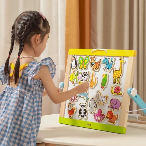 VIGA Drewniane Magnesy Zwierzęta zestaw 20 elementów na Arena.pl