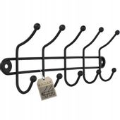 WIESZAK ŚCIENNY NA UBRANIA NA ŚCIANĘ 5 HACZYKÓW