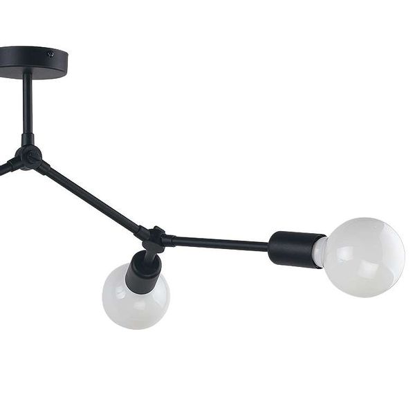 LAMPA wisząca TWIG 9140 Nowodvorski metalowa OPRAWA industrialny ZWIS molekuły wysięgniki na żarówki czarna zdjęcie 2