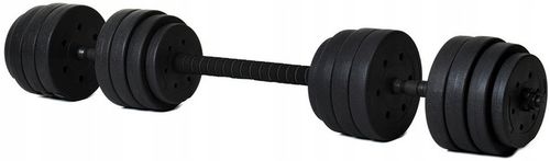 REGULOWANE HANTLE 40 KG ZESTAW HANTLI 2X20 KG Z FUNKCJĄ SZTANGI na Arena.pl