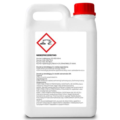 SODA KAUSTYCZNA wodorotlenek sodu do rur syfonu 2kg NUVIO na Arena.pl