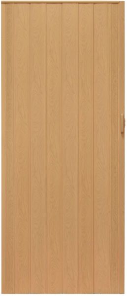 Drzwi harmonijkowe 004 02 jasny dąb 80 cm zdjęcie 1
