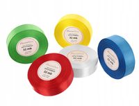 Zestaw wstążek tasiemek do dekoracji prezentów ozdobne 25mm 5szt kolorowy