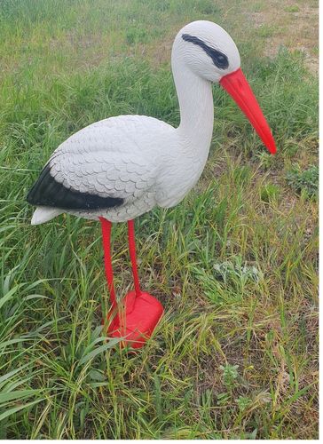 BOCIAN STOJĄCY DUŻY JAK ŻYWY FIGURKA OGRODOWA 76CM na Arena.pl