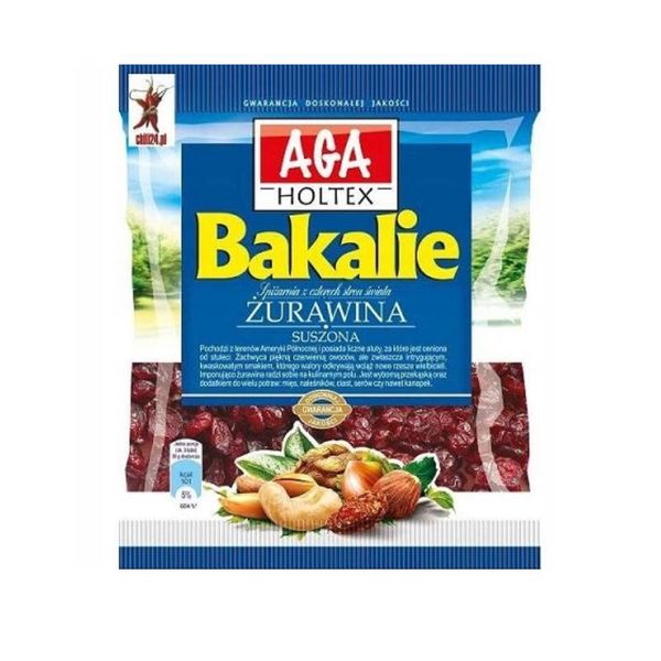Aga Holtex Żurawina suszona 80g Bakalie zdjęcie 1