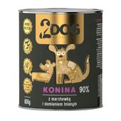 2Dog mokra karma konina z siemieniem 800g
