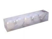 bombka 5szt.  szklana   z piórkami 6cm | GZ171-65