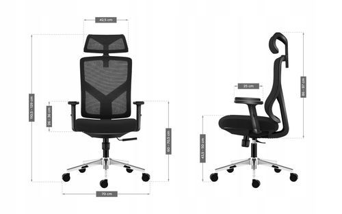 Fotel ergonomiczny Huzaro Mark Adler Manager 3.3 Black na Arena.pl