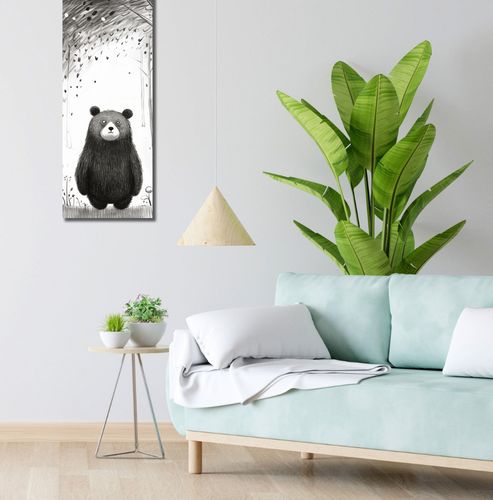 Obraz 30x90cm Ciekawski Miś na Arena.pl