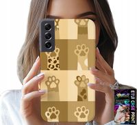 ETUI DO SAMSUNG GALAXY S22 PLUS - LOVE CAT, WZORY Z KOTAMI, ŁAPKI KOTÓW