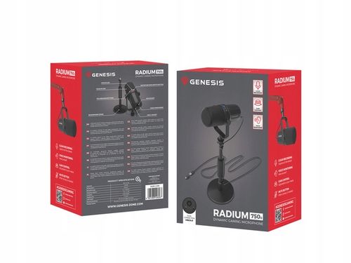 Mikrofon Genesis RADIUM 750D STUDYJNY USB/XLR STATYW na Arena.pl
