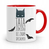 Kubek Czerwony Dla Taty Ojca Jednostka Specjalna Z Nadrukiem Ze Zdjęciem