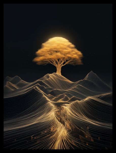 Plakat 30x40cm Drzewo Energii zdjęcie 2