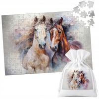 PUZZLE TRADYCYJNE - KOŃ KONIE JAZDA KONNA HOBBY HORSE - 70 el