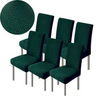 ZESTAW 6 SZT POKROWCE NA KRZESŁO ŻAKARD JODEŁKA