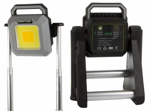 HALOGEN REFLEKTOR AKUMULATOR PRZENOŚNY LED COB USB na Arena.pl