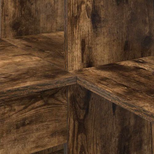 Biurko narożne z półką Wędzony dąb 101,5 x 149,5 x 149,5 cm na Arena.pl