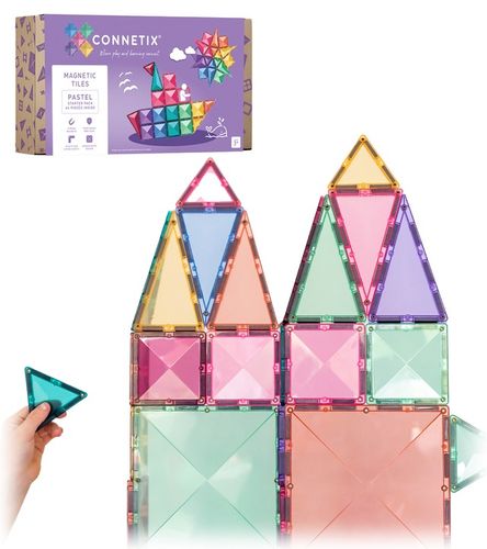 klocki magnetyczne Pastel Starter Pack 64 el. Connetix zestaw startowy na Arena.pl