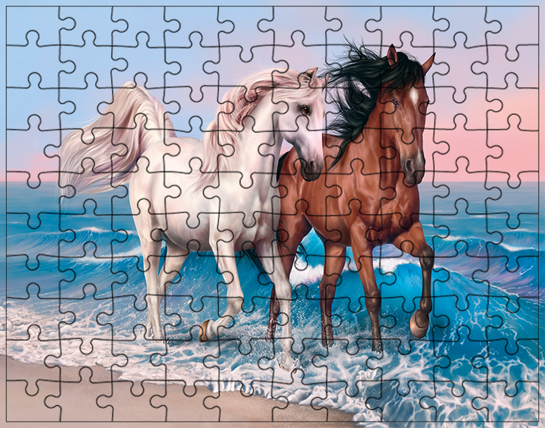 Puzzle Konie zdjęcie 1