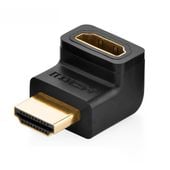 wtyczka kątowa przejściówka do gniazda hdmi czarny