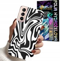 ETUI DO SAMSUNG S22+ PLUS - ABSTRAKCJA ZEBRA WZORY DLA KOBIET + FOLIA