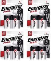 8x ENERGIZER MAX LR14 C Bateria Alkaliczna