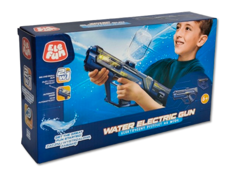 Pistolet na  wodę - Elektryczny 36cm - Niebieski zdjęcie 4