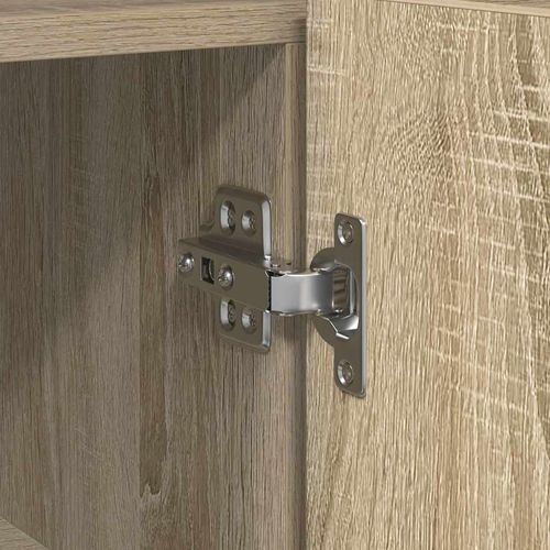 Bufet dąb sonoma 116 x 30 x 75 cm Materiał drewnopochodny na Arena.pl