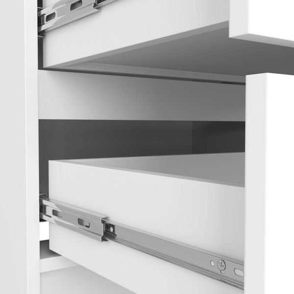 Komoda K 120 cm 4 szuflady - biała zdjęcie 6