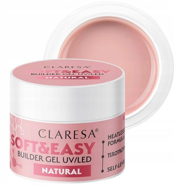 Claresa Żel Budujący Soft & Easy Builder Gel 45 g - Natural zdjęcie 5