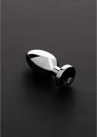 steel korek stalowy z kamieniem ozdobnym mały - model jewel